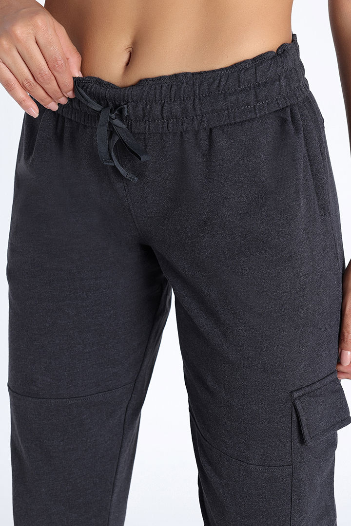 Zivame Knit Cotton Lifewear Bottom - Black Beauty — image 7